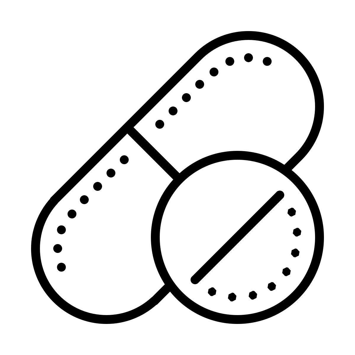 dotted style pilules icon