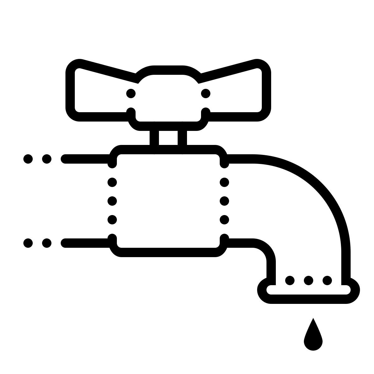 dotted style plomería icon