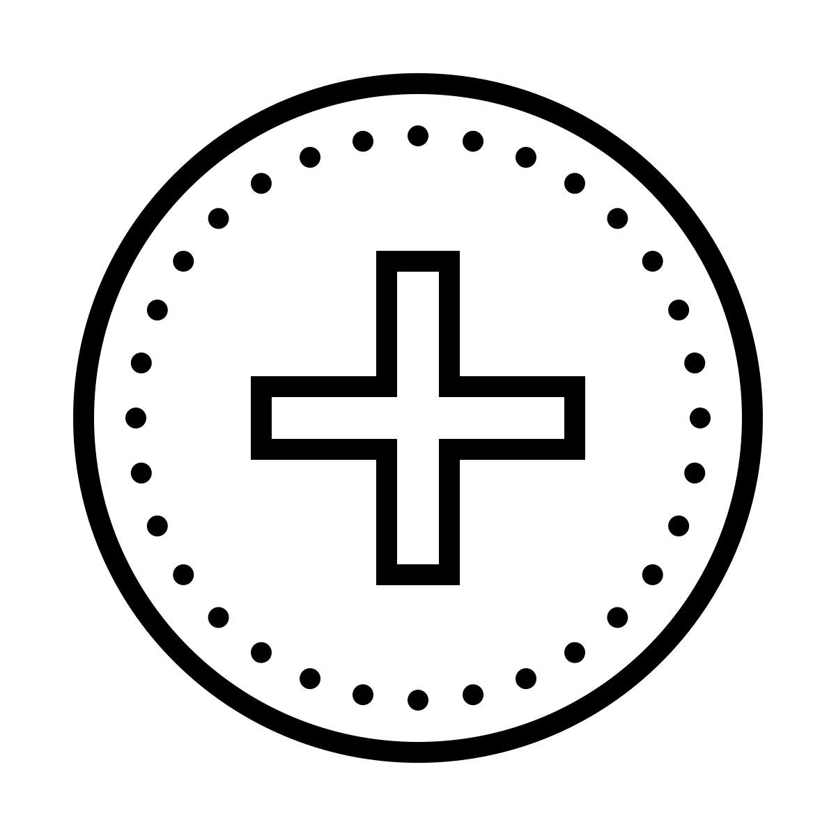 dotted style más icon