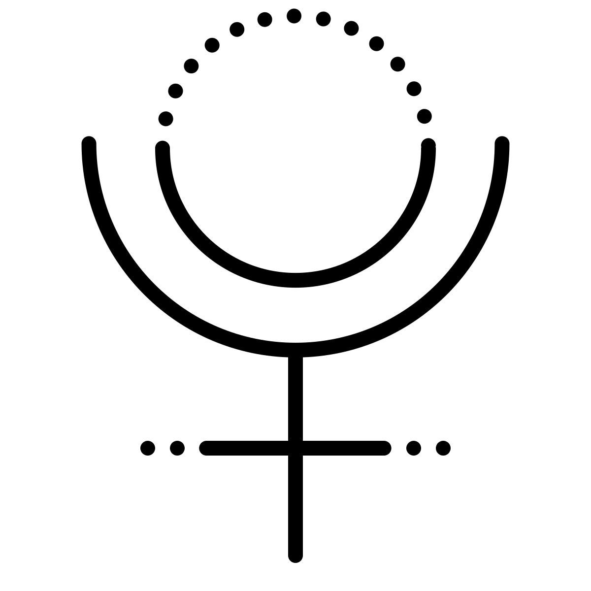 dotted style plutón icon
