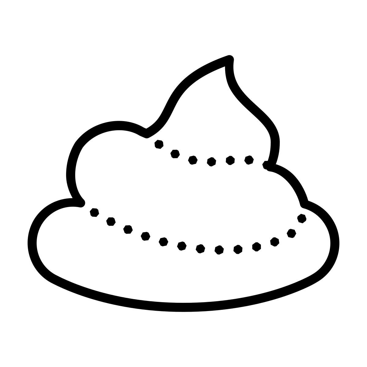 dotted style 便便 icon