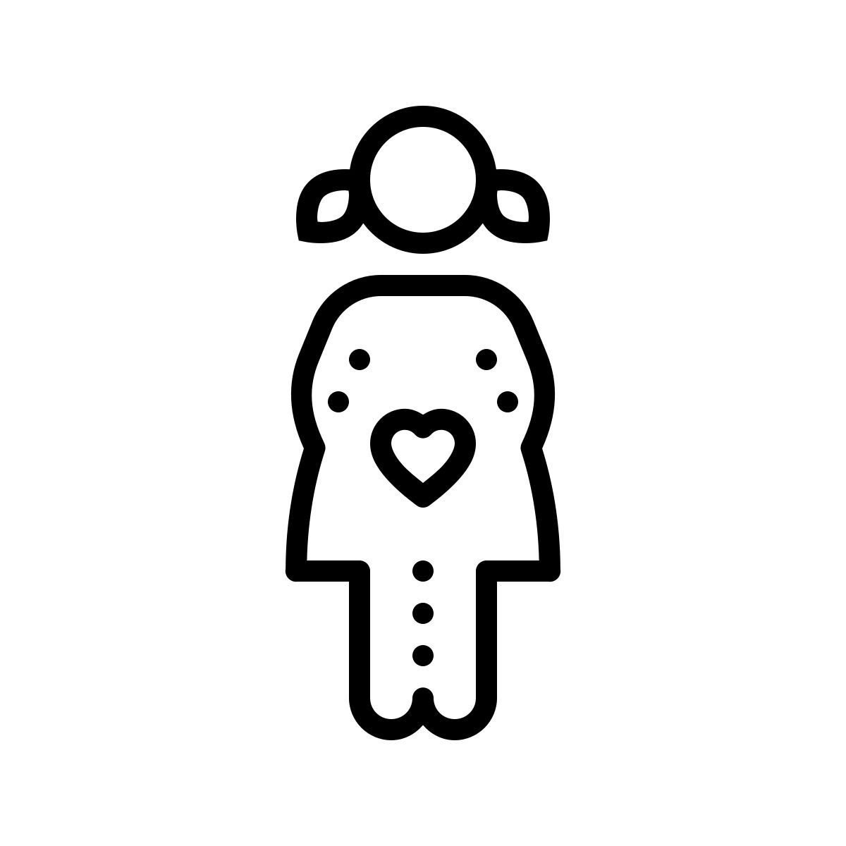 dotted style schwanger icon