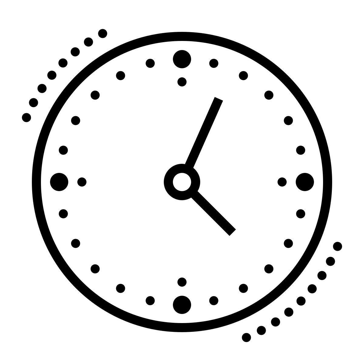 dotted style présent icon