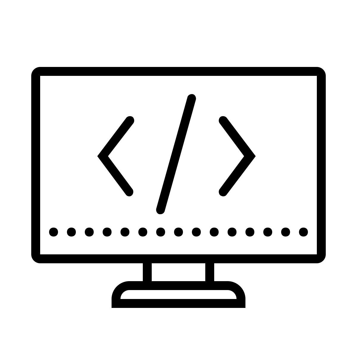 dotted style 프로그램 작성 icon