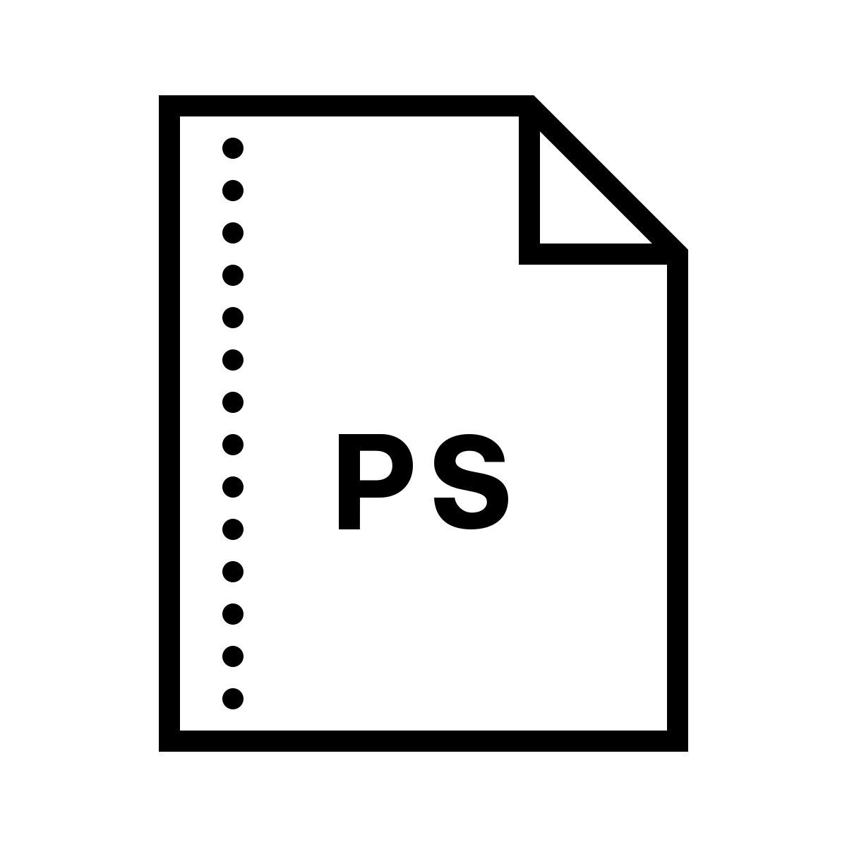 dotted style ps icon