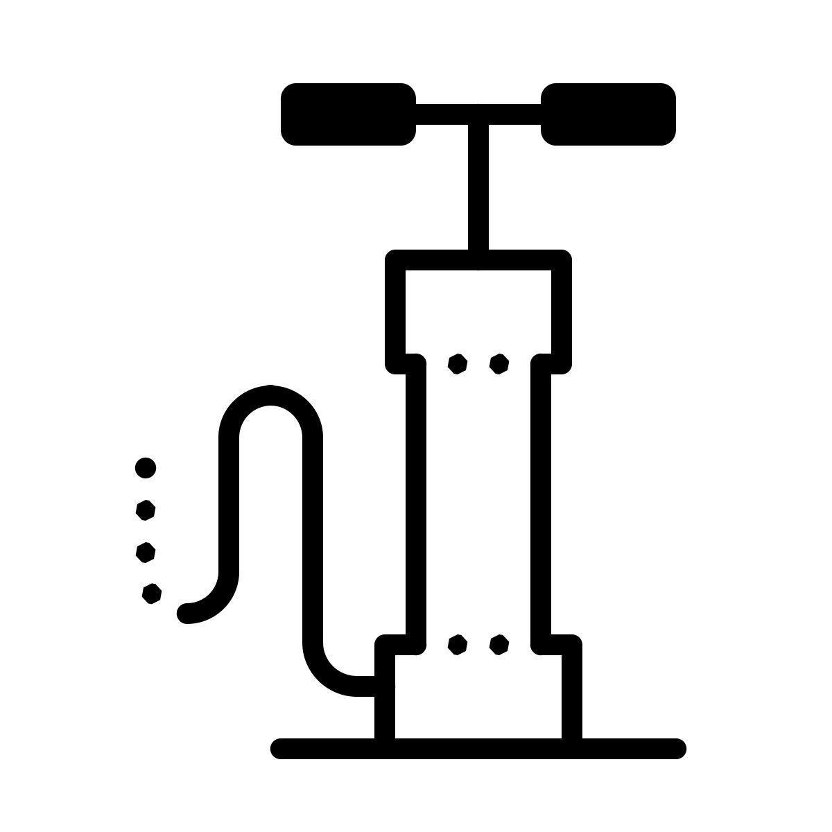 dotted style 핸드 펌프 icon