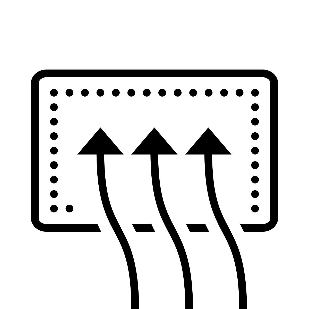 dotted style desembaçador da janela traseira icon