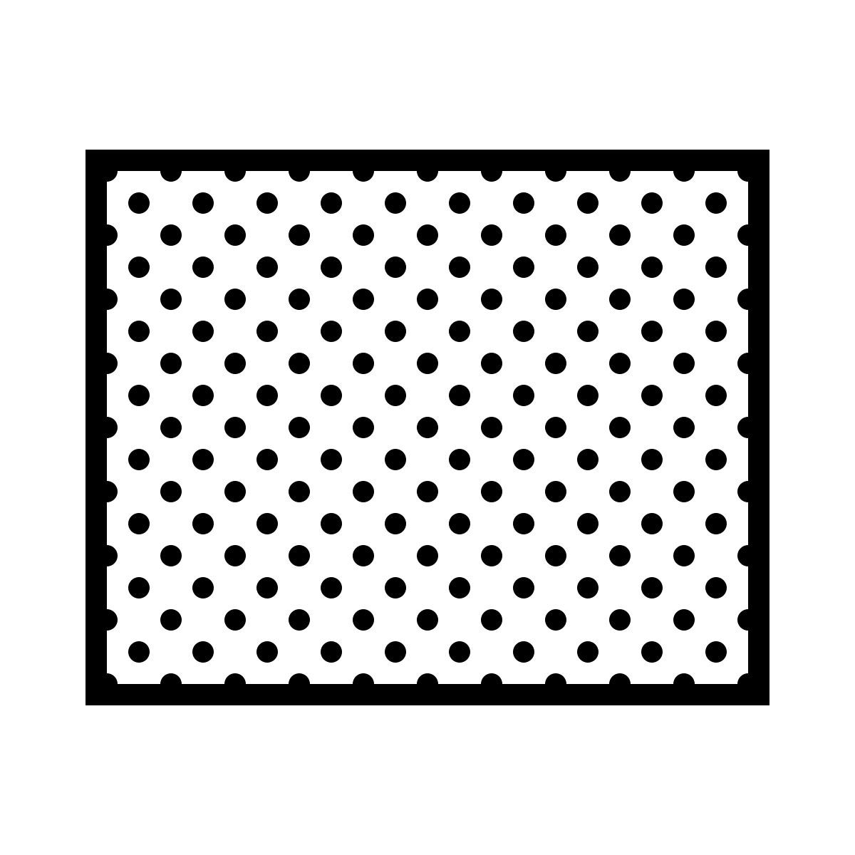 dotted style rectangle icon
