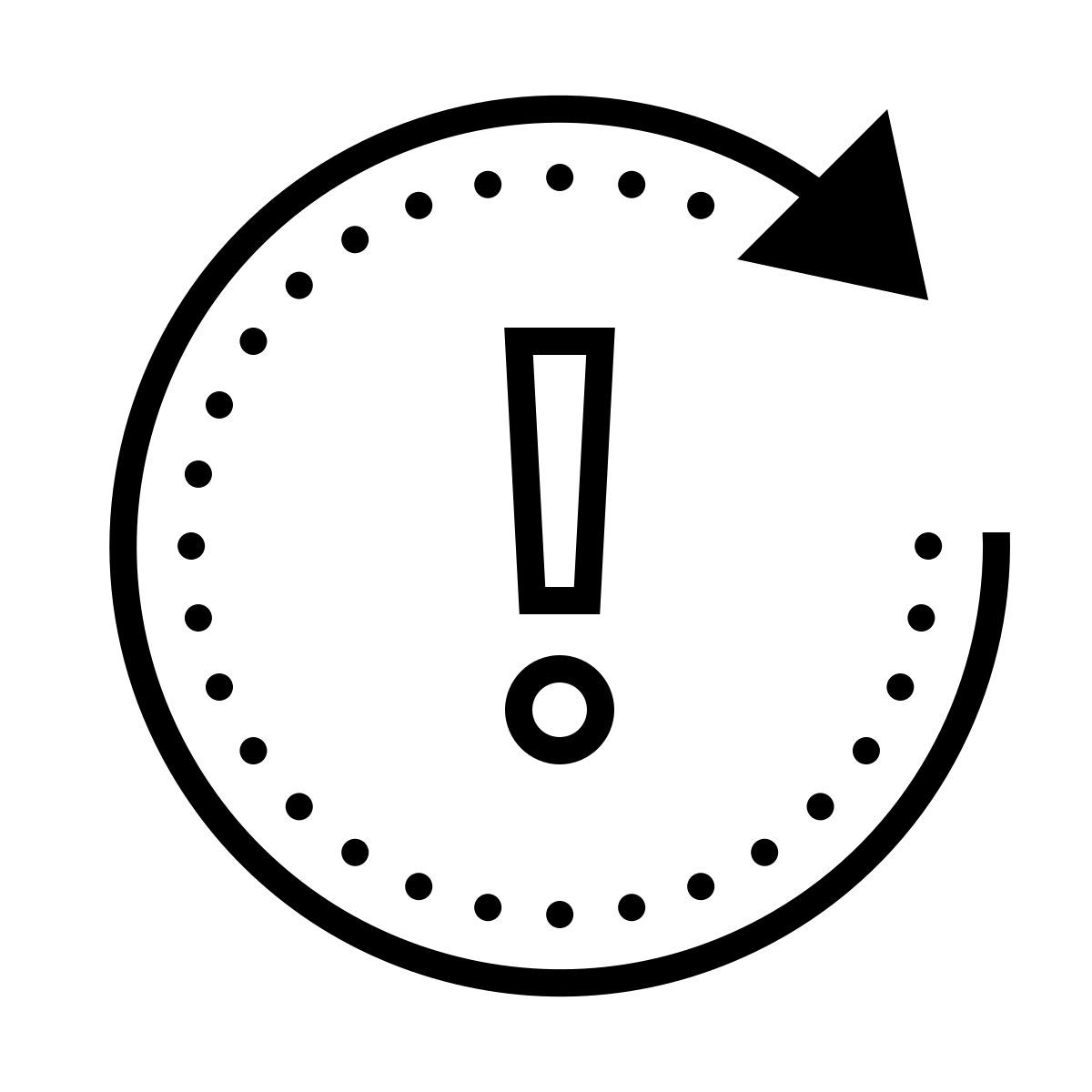 dotted style eccezione di appuntamento ricorrente icon