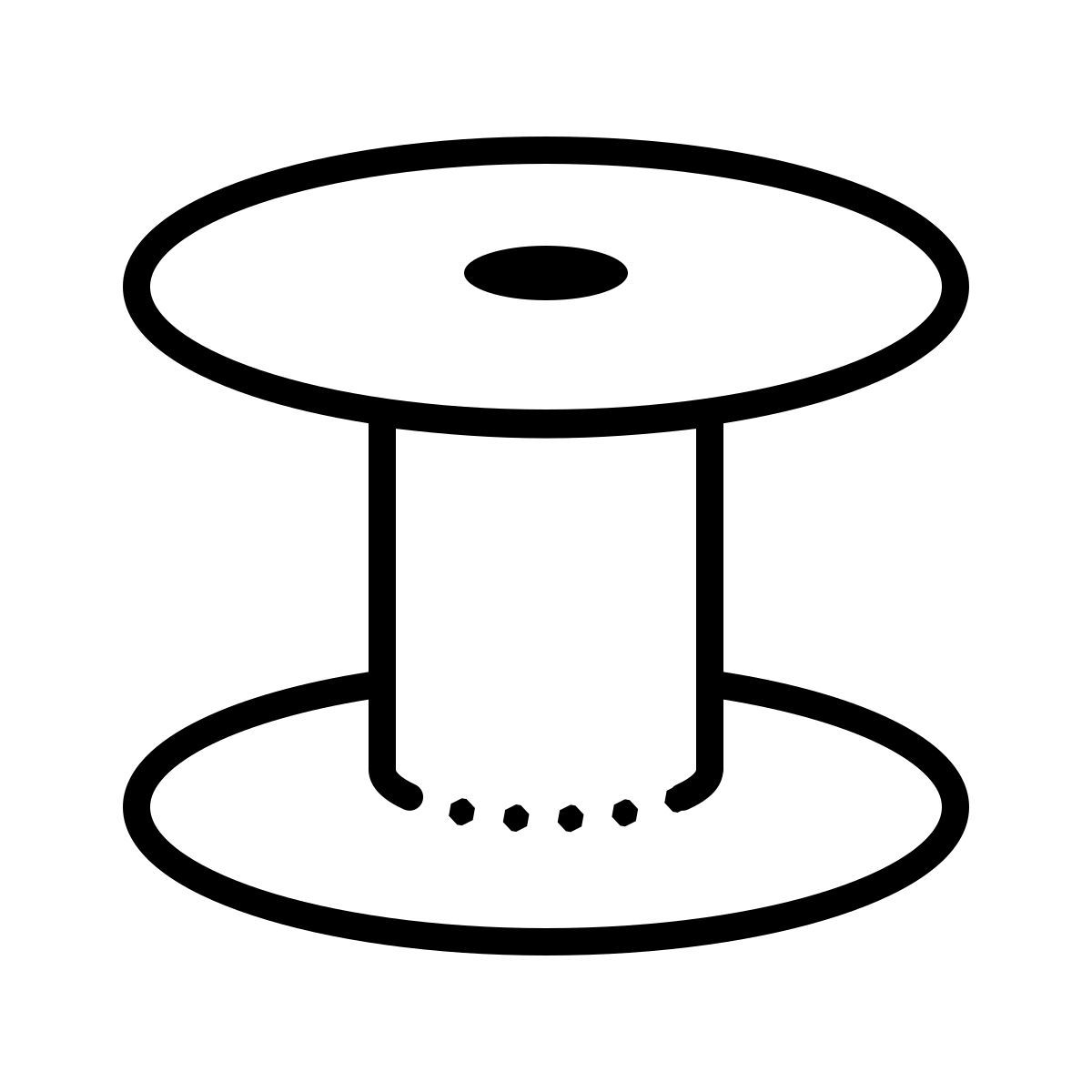 dotted style reel icon