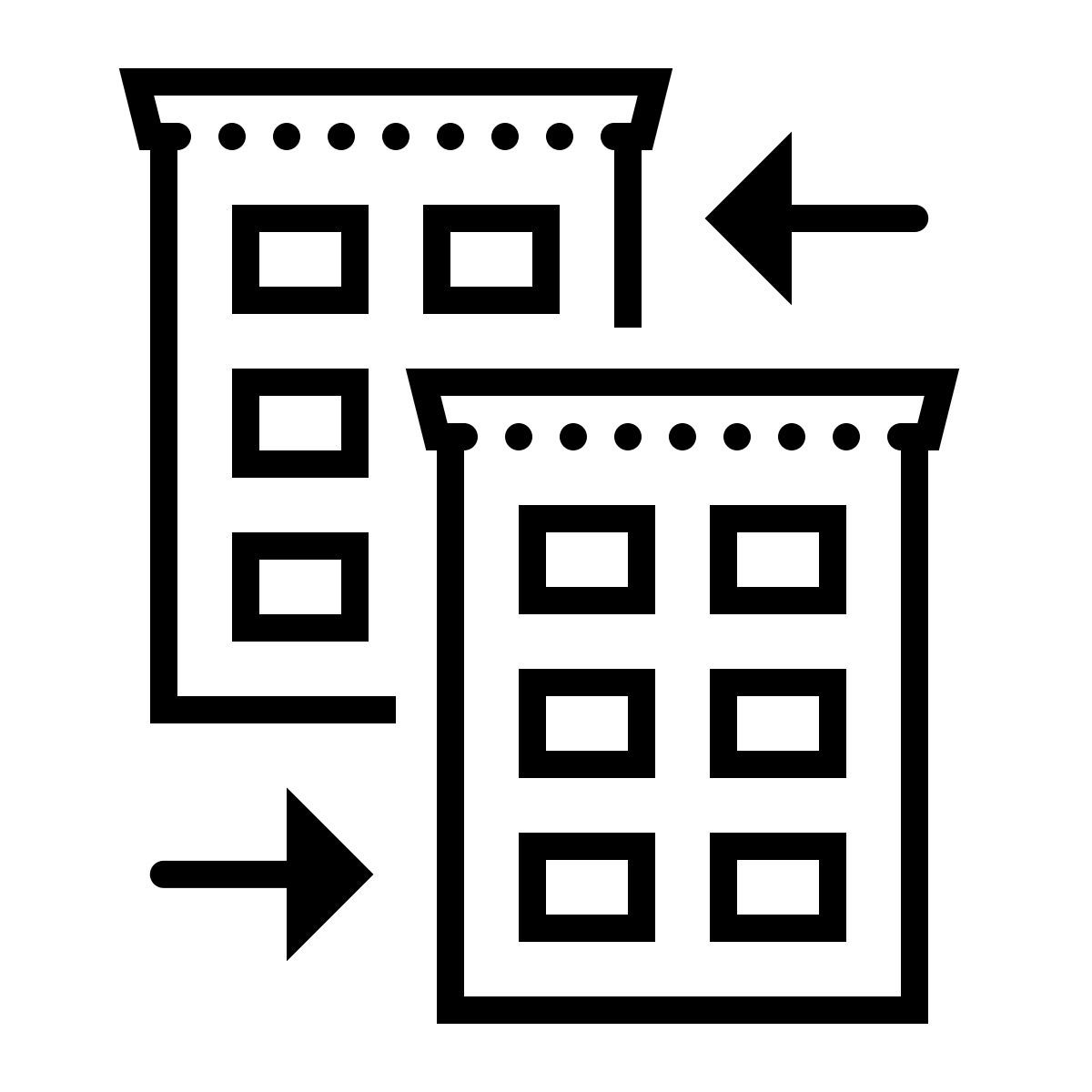 dotted style corporation icon