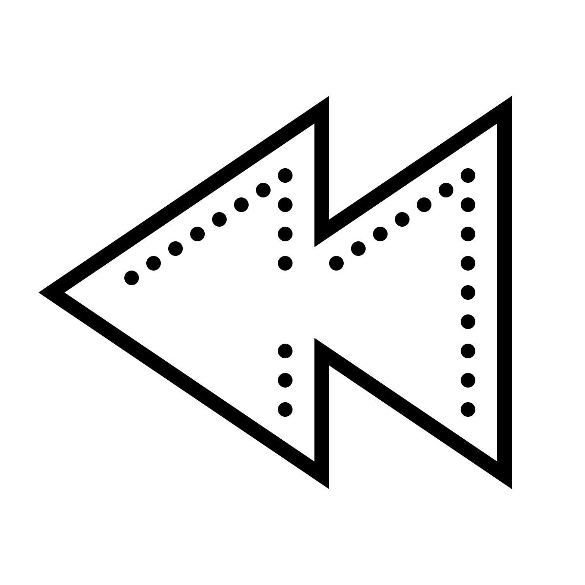 dotted style rebobinar icon