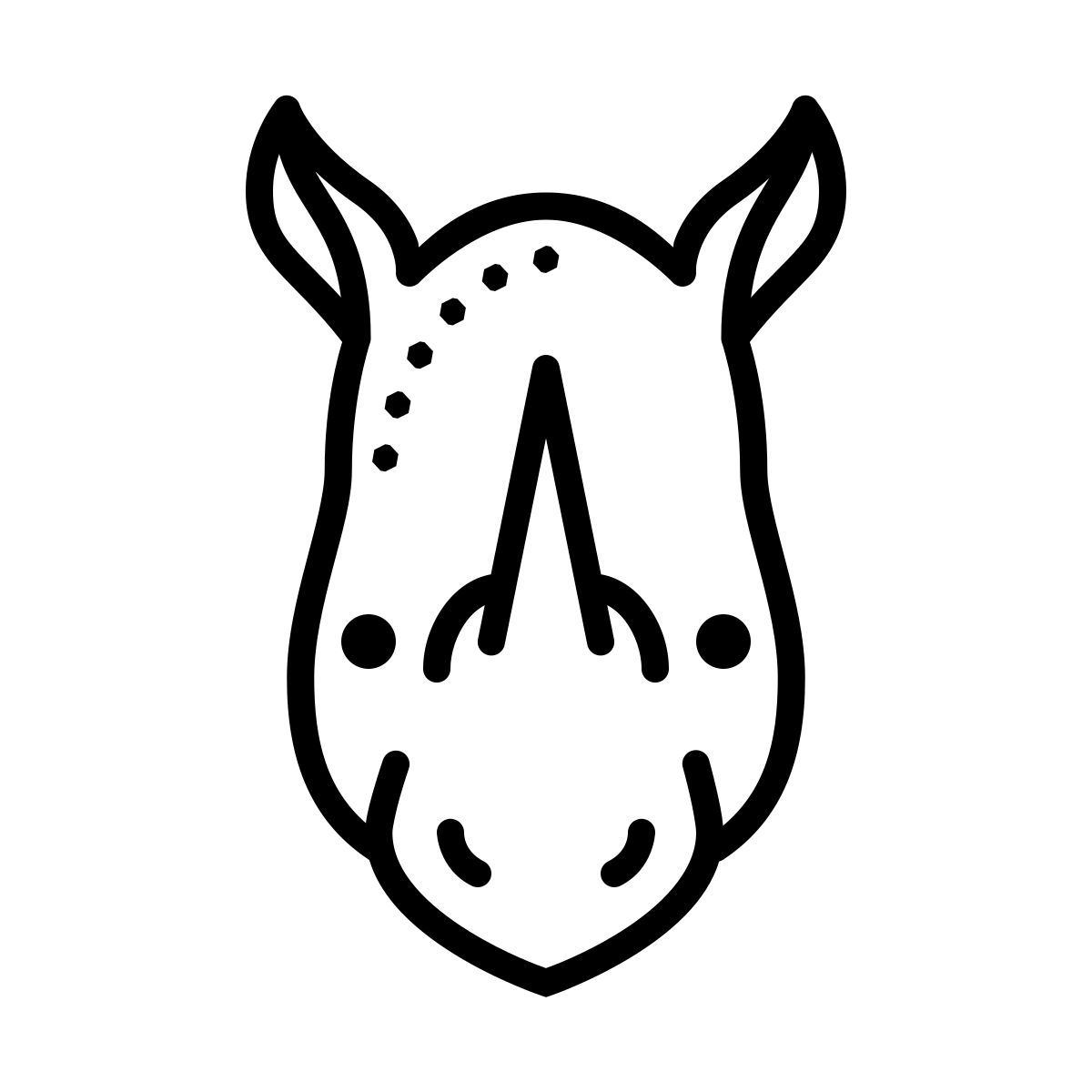 dotted style 犀牛前视图 icon