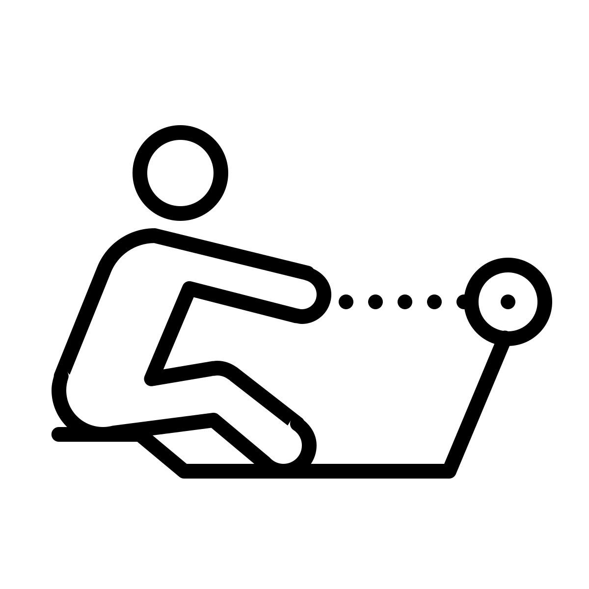 dotted style canottaggio icon