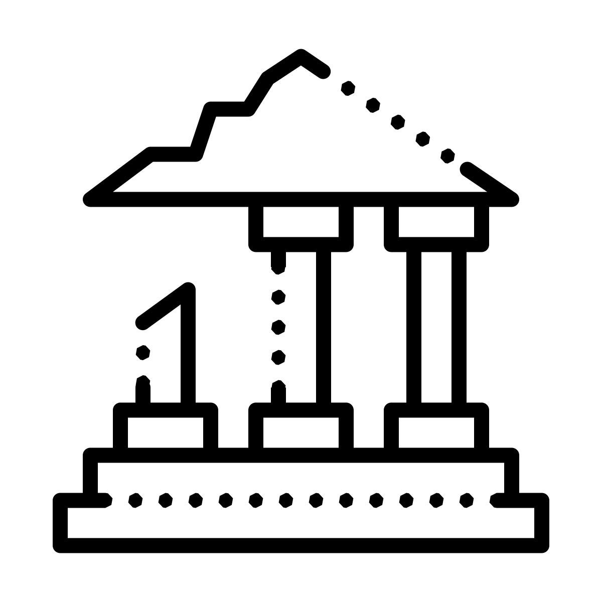 dotted style 유적 icon