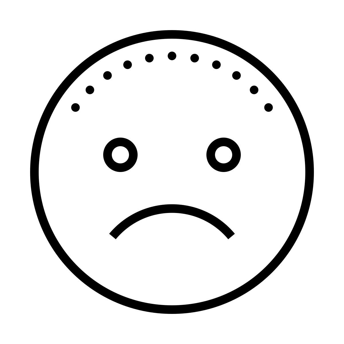 dotted style 悲伤 icon