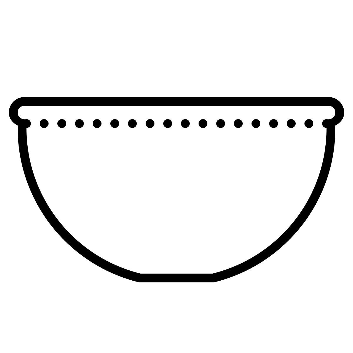 dotted style schüssel icon