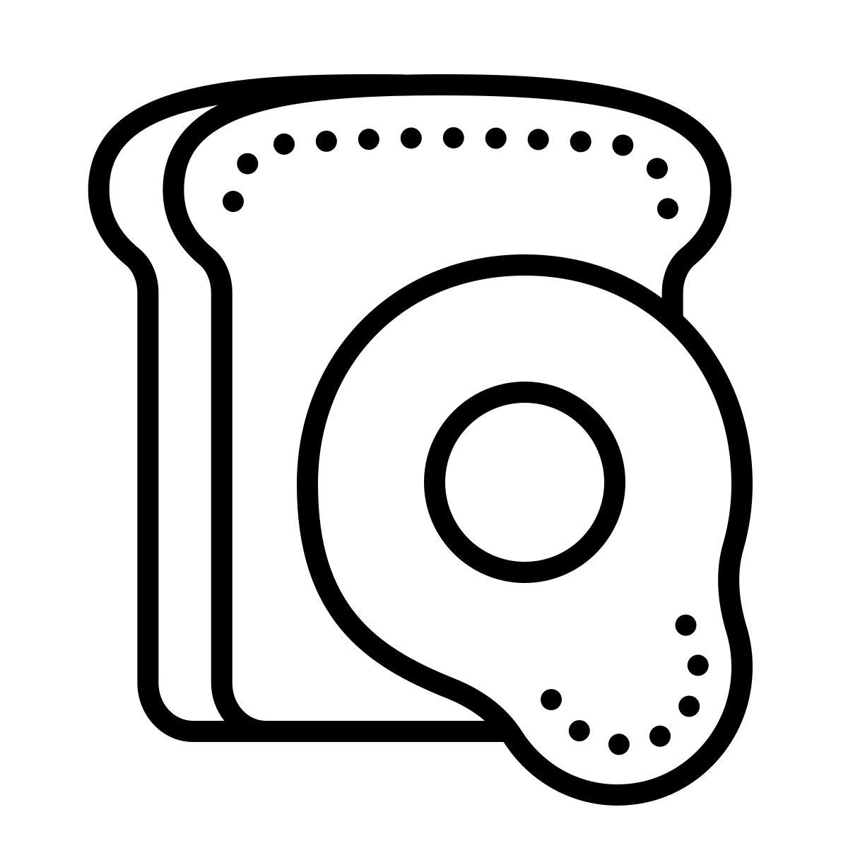 dotted style 三明治用煎蛋 icon