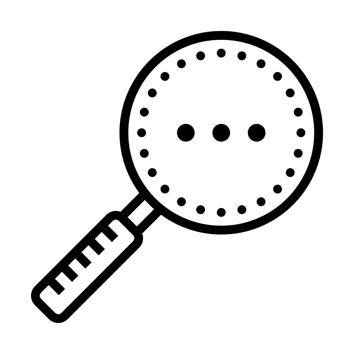 dotted style 放大镜 icon