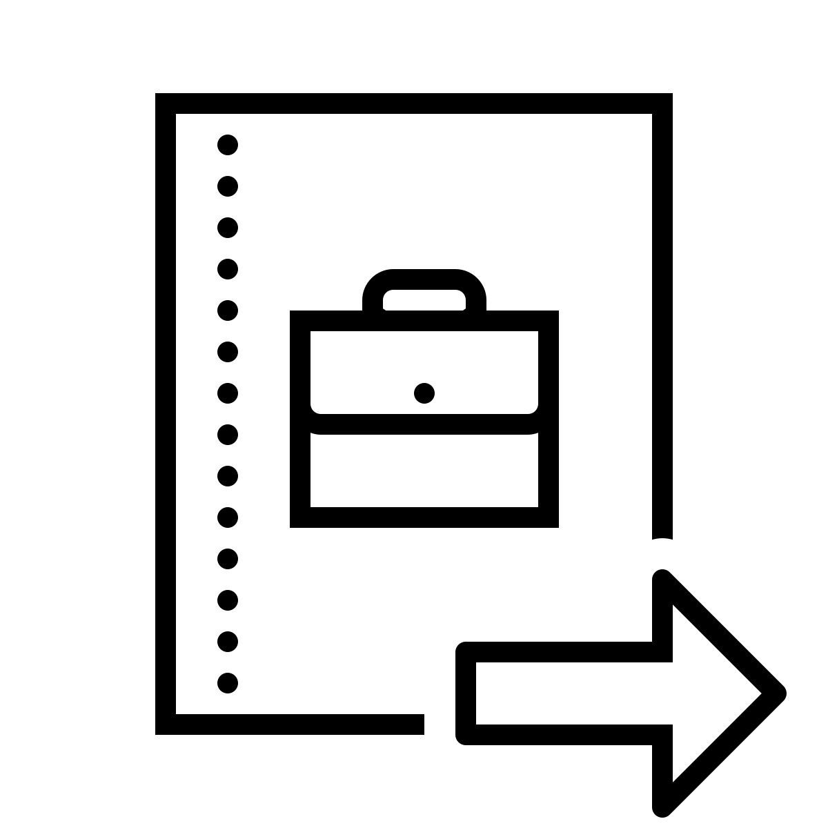 dotted style interview icon