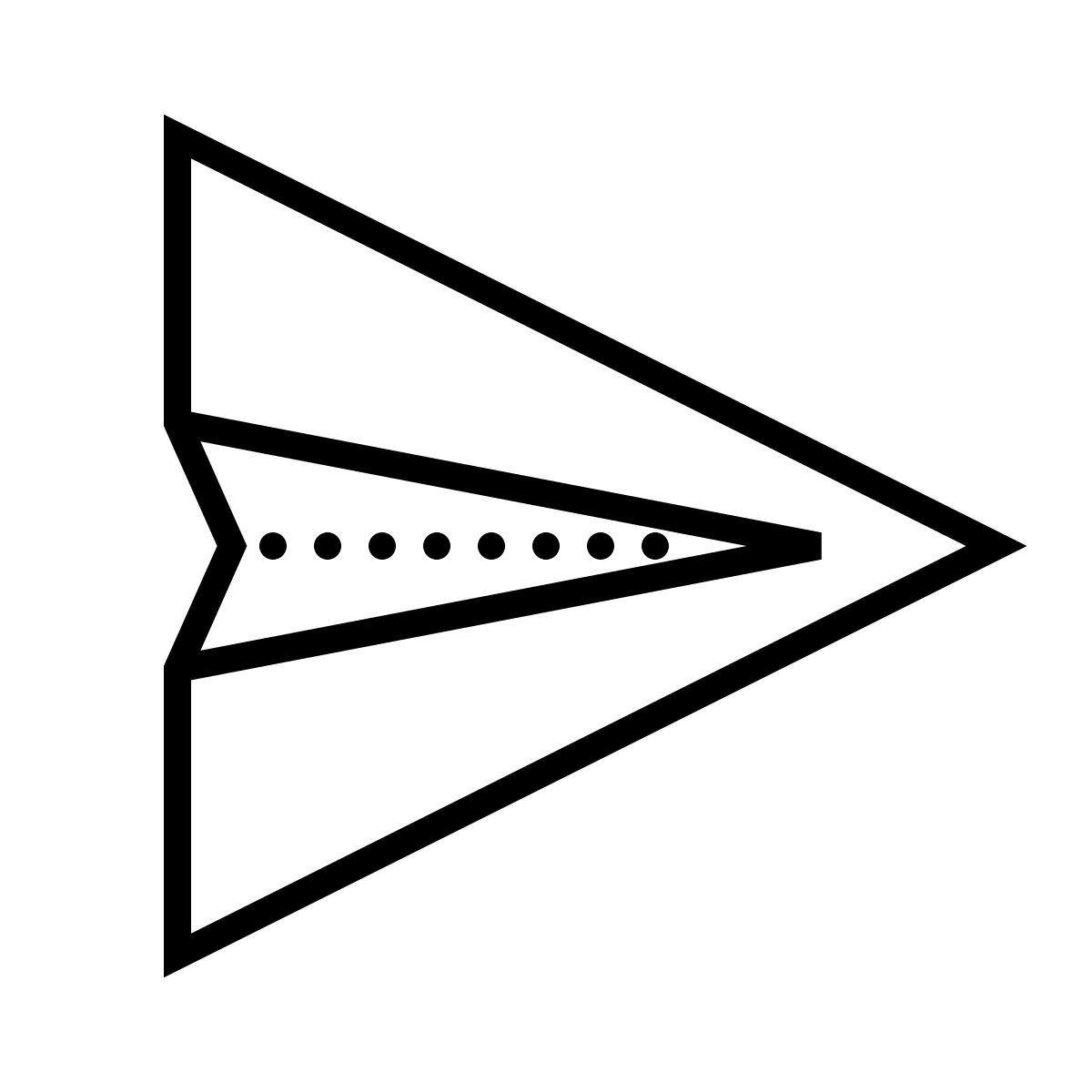 dotted style gesendet icon