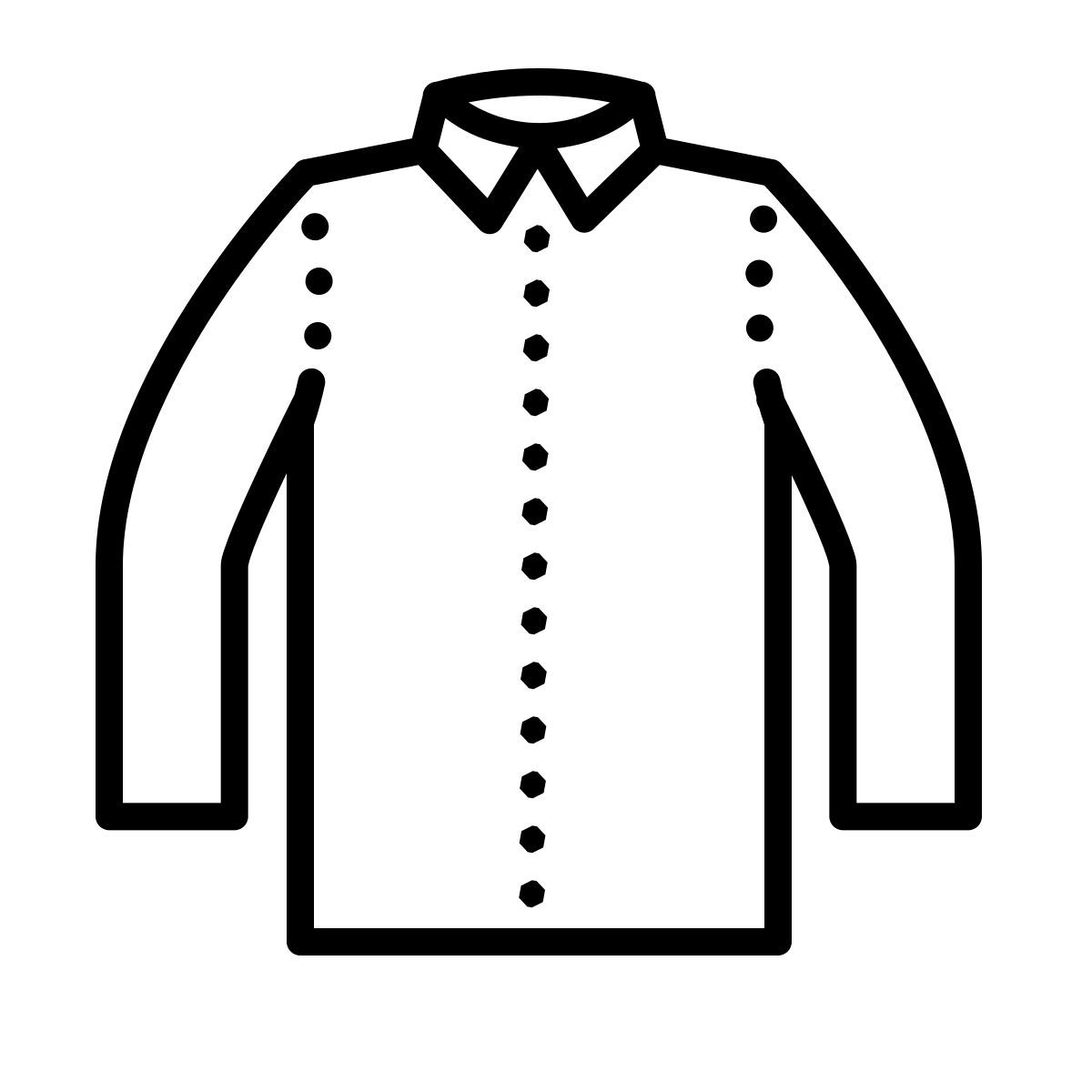 dotted style camisa icon