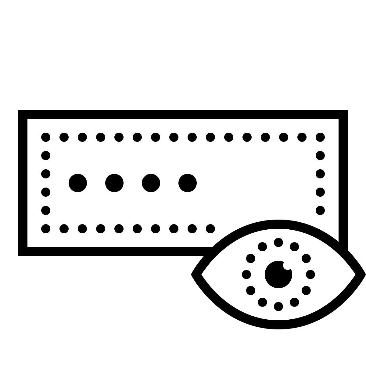 dotted style show password icon