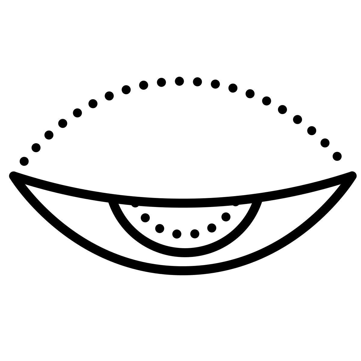 dotted style occhi assonnati icon