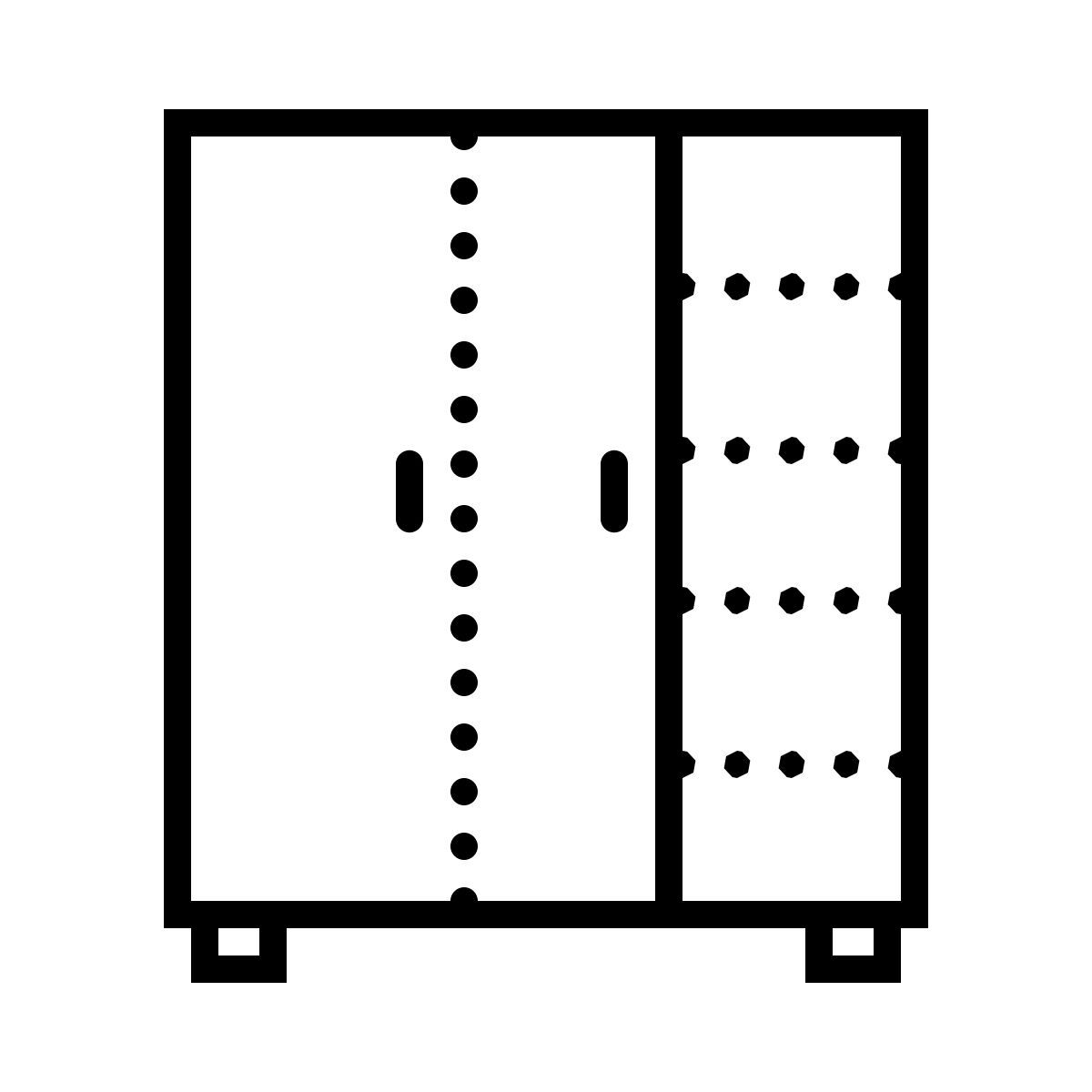 dotted style armario con puerta corredera icon