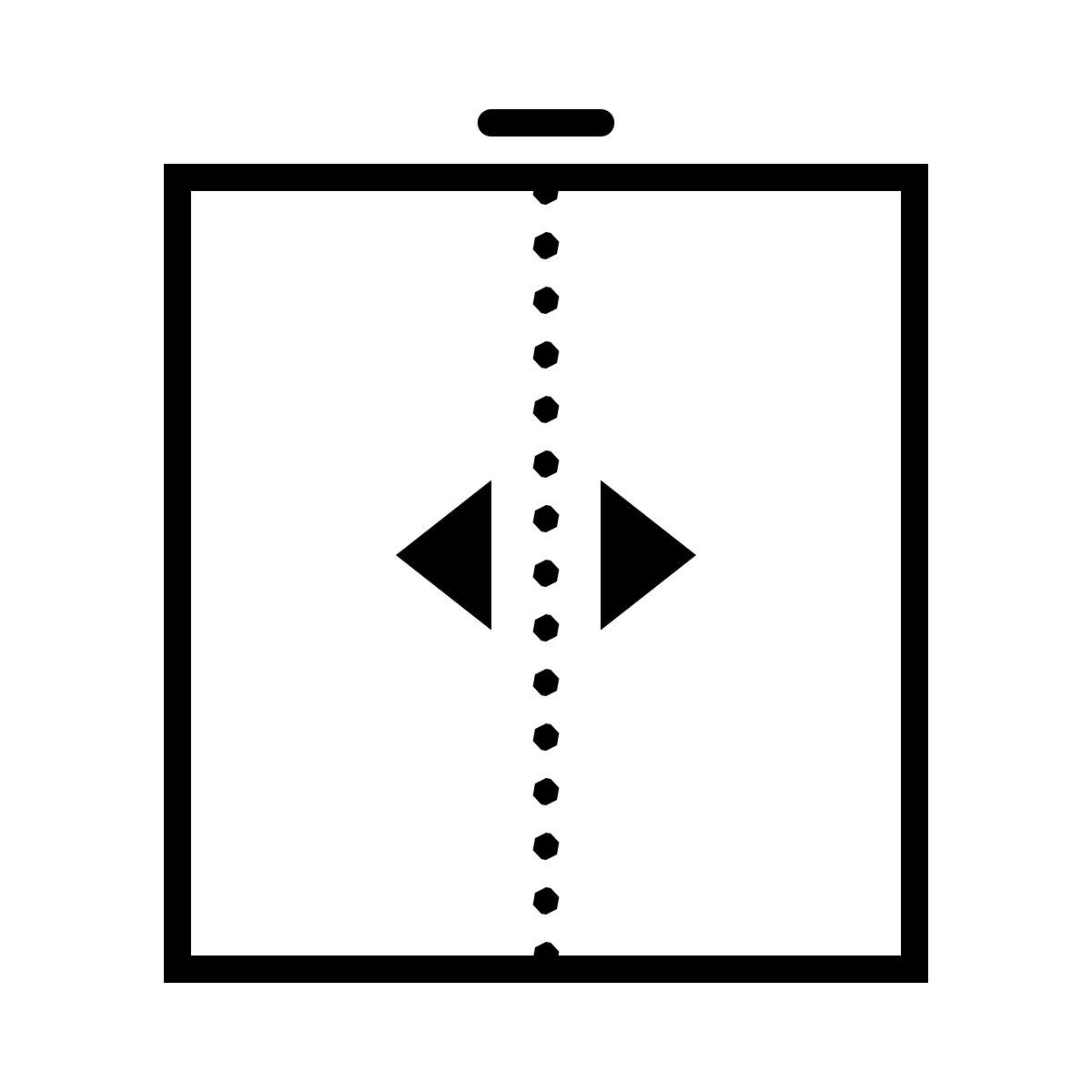 dotted style 미닫이 문 icon