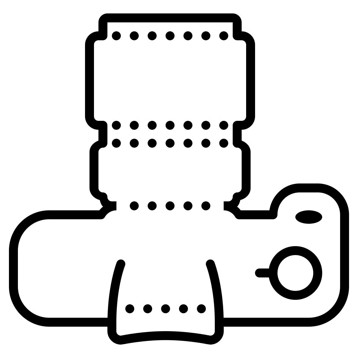 dotted style slr lente grande icon