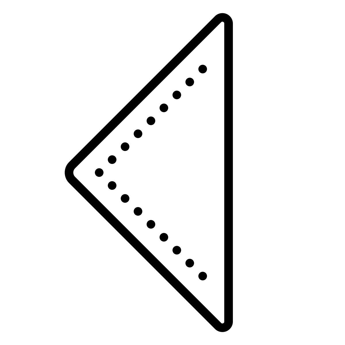 dotted style clasificar izquierda icon