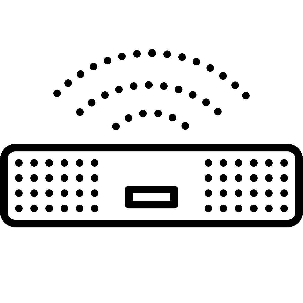 dotted style barra de sonido icon