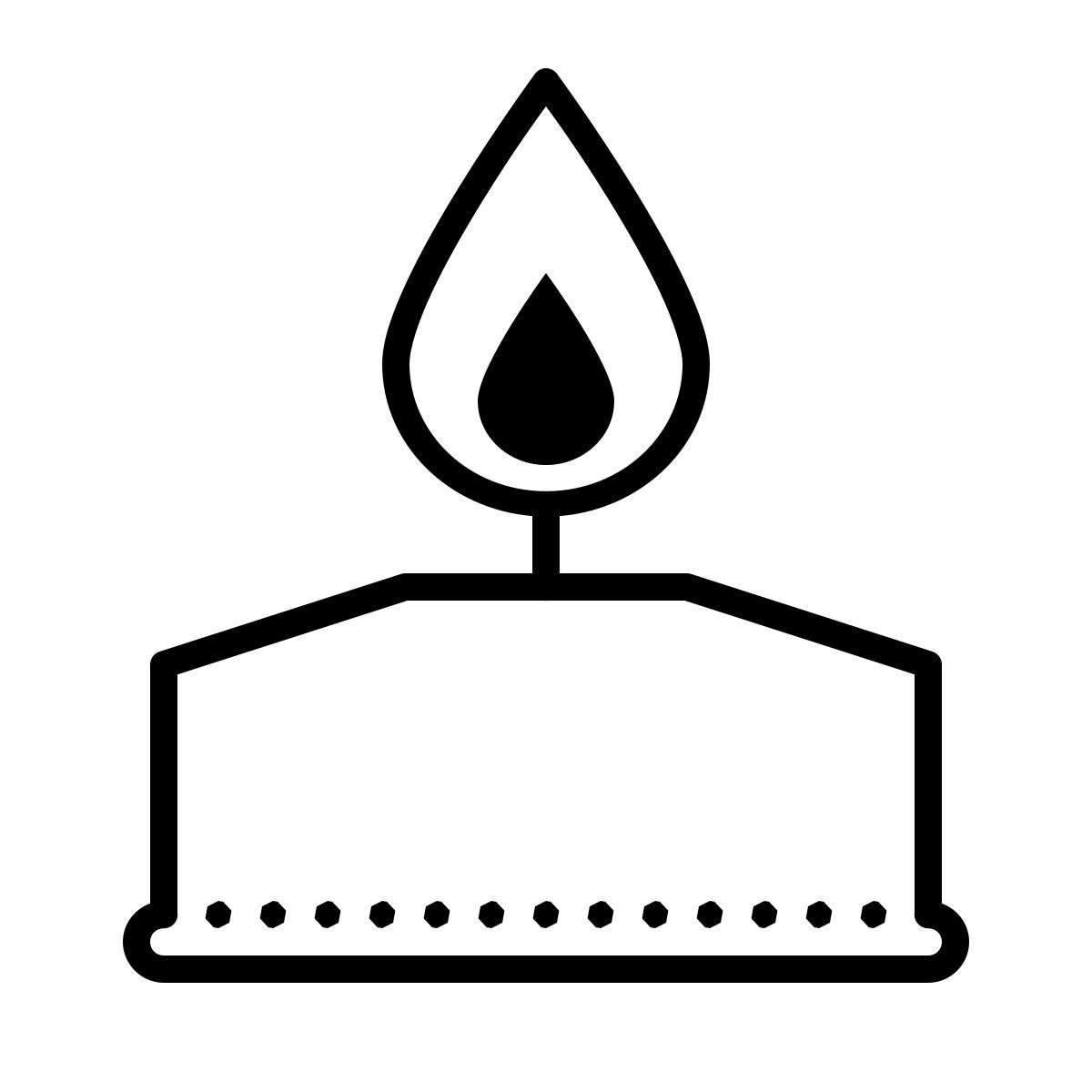 dotted style vela de spa icon