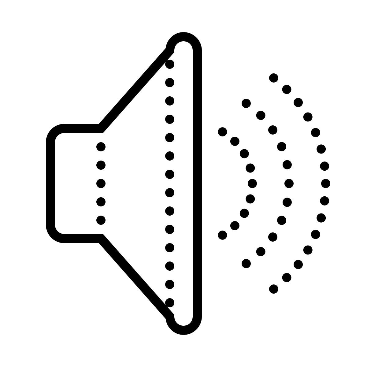 dotted style 스피커 icon