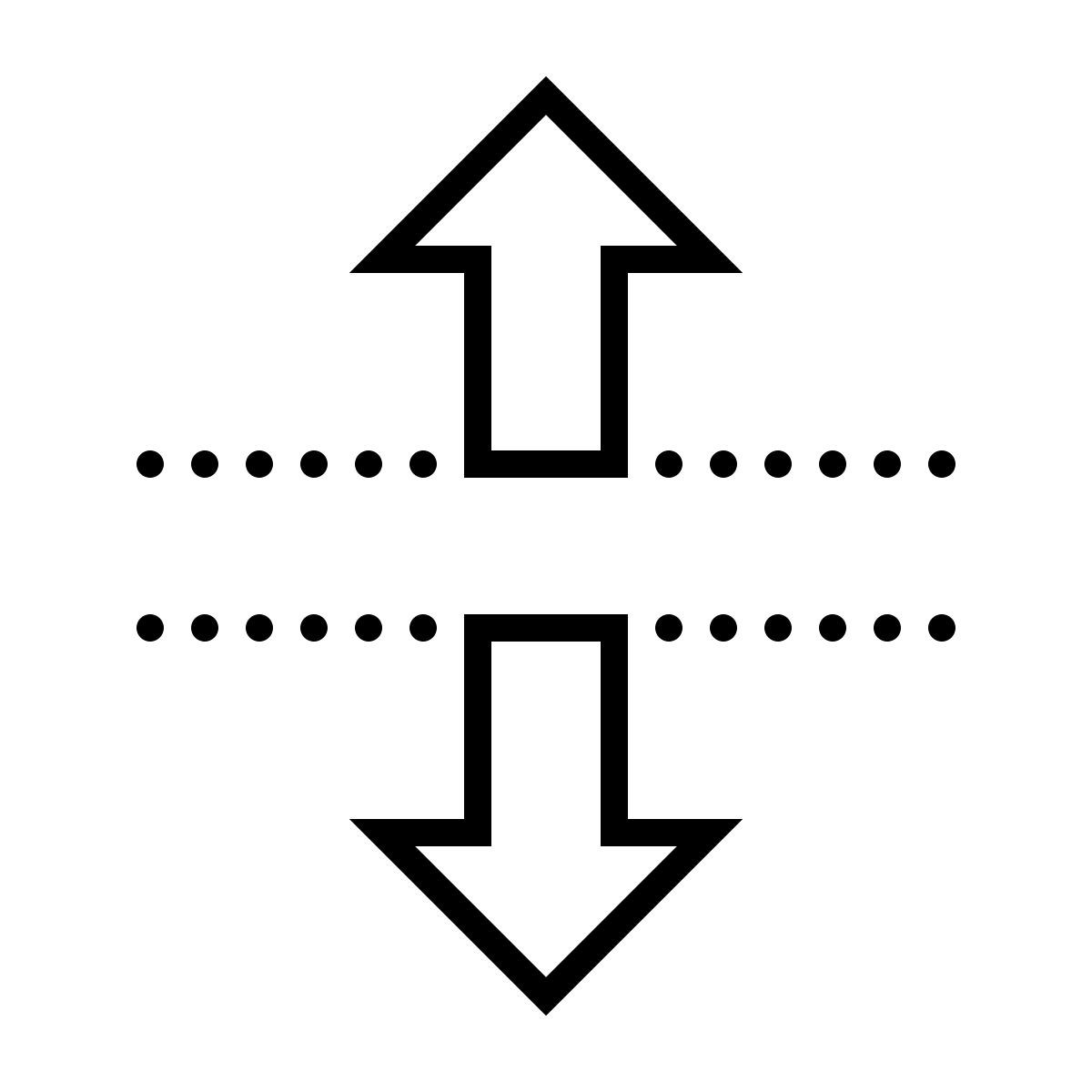 dotted style dividir vertical icon