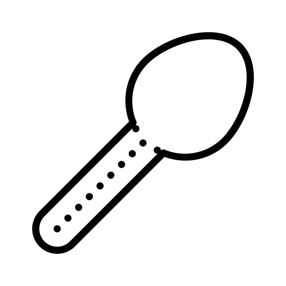 dotted style cuchara icon