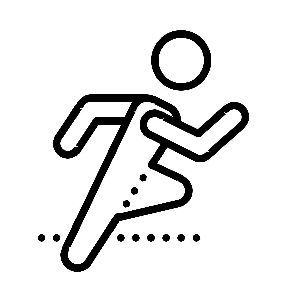 dotted style modo deportes icon