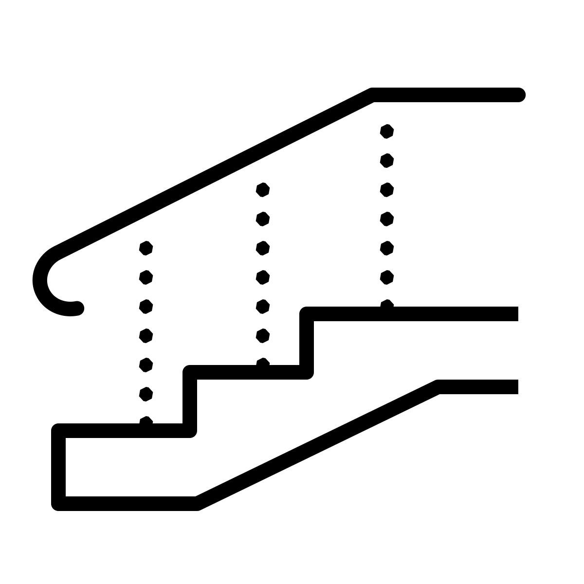 dotted style 楼梯 icon
