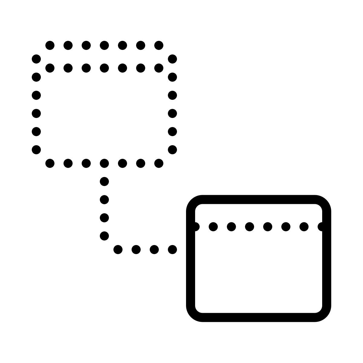 dotted style visão estática nível2 icon