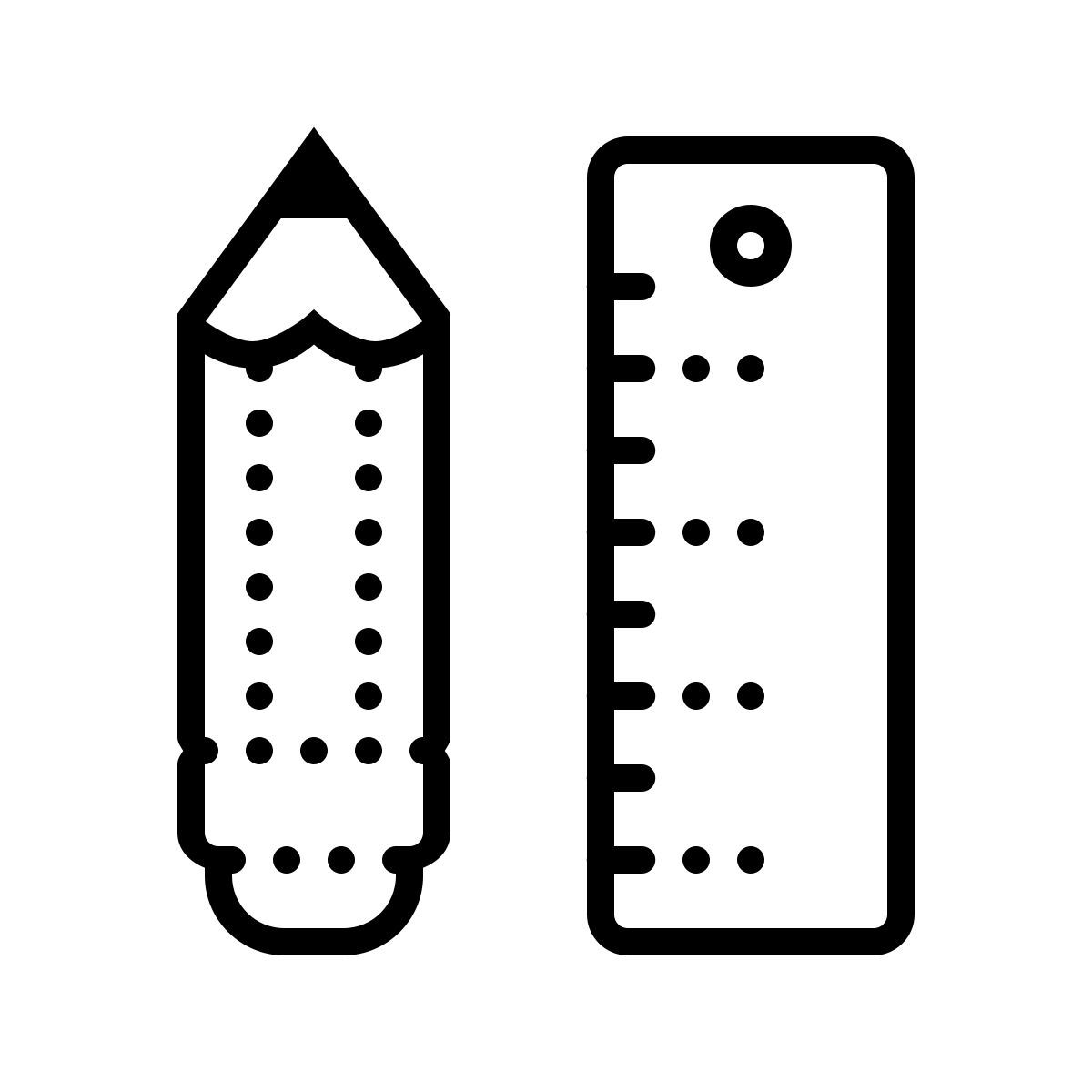 dotted style papelería icon