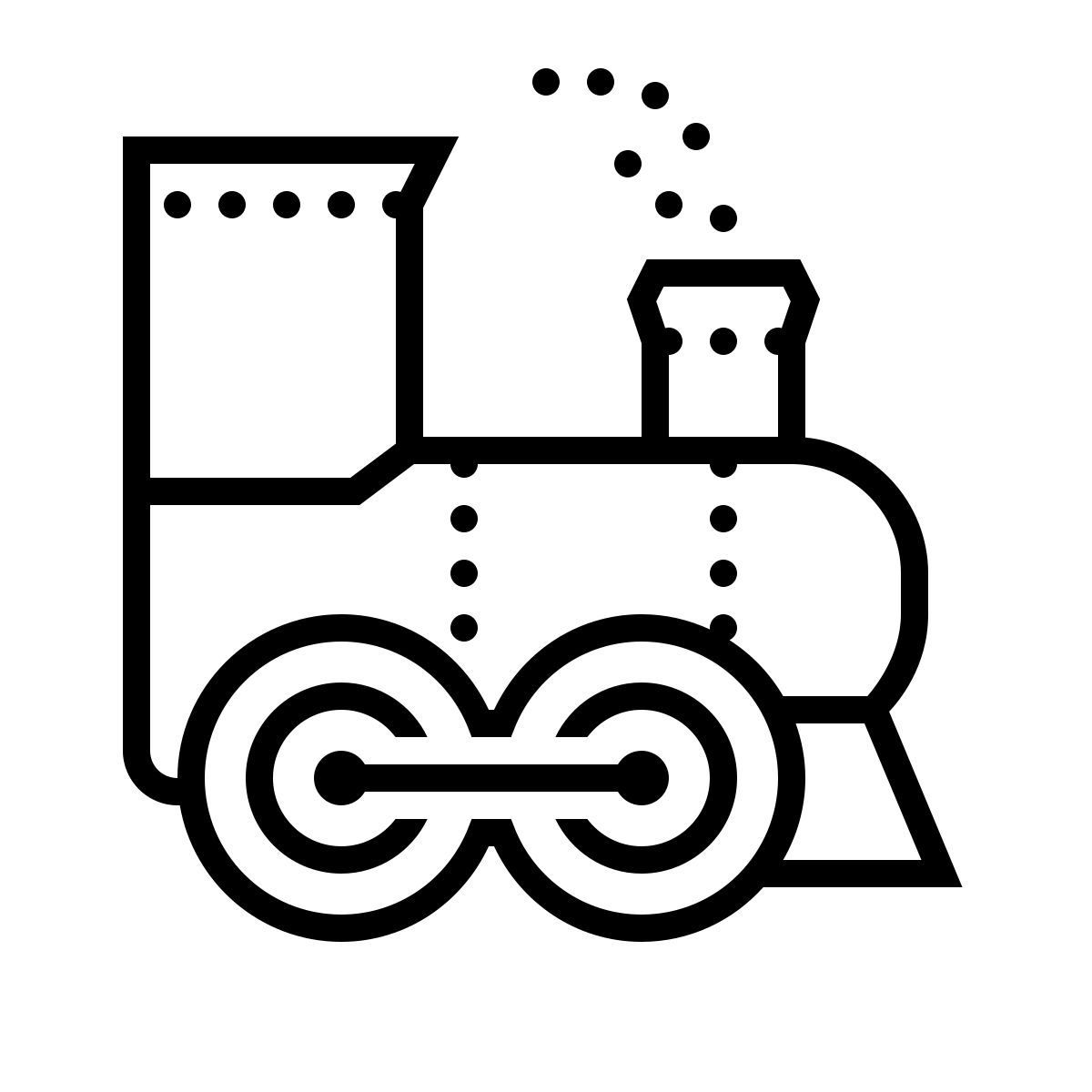 dotted style 蒸汽机 icon