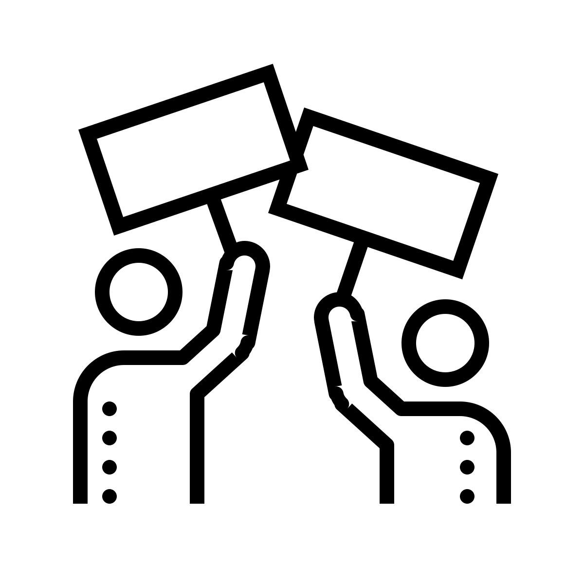 dotted style streik icon