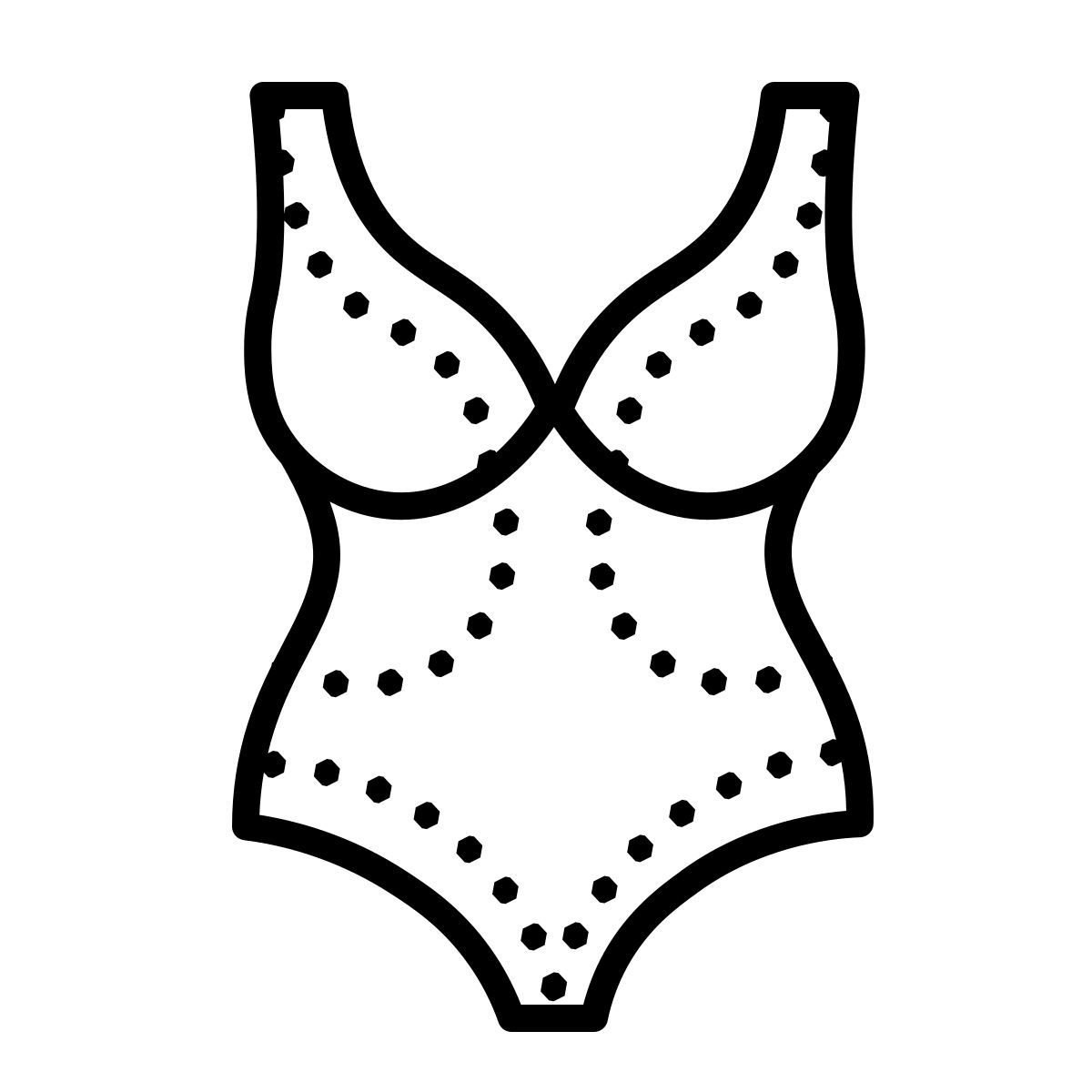 dotted style 游泳衣 icon