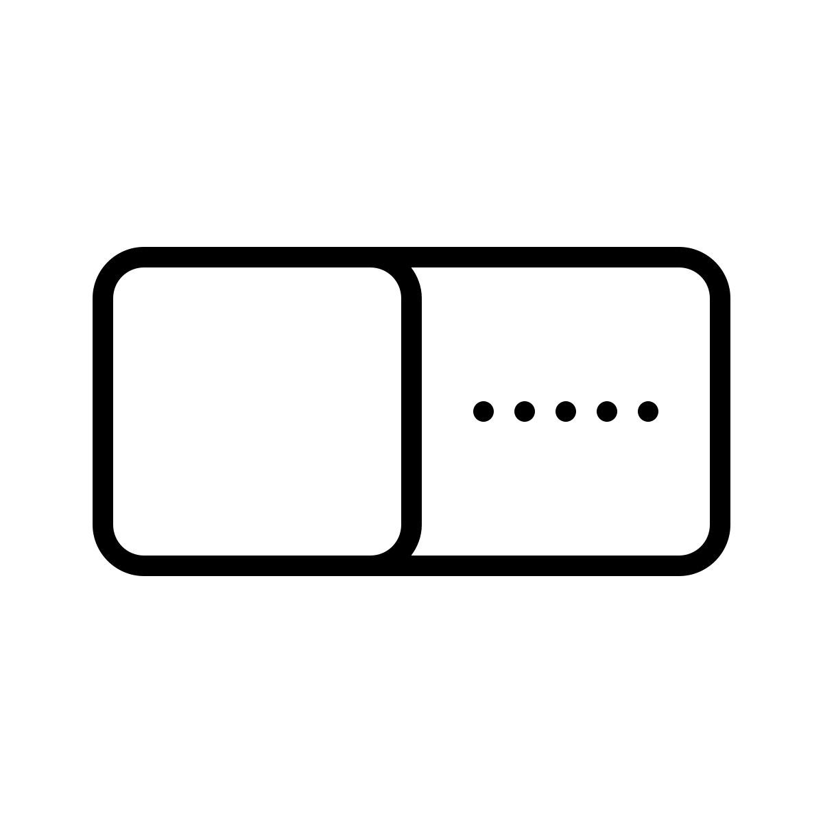 dotted style 떨어져서 icon