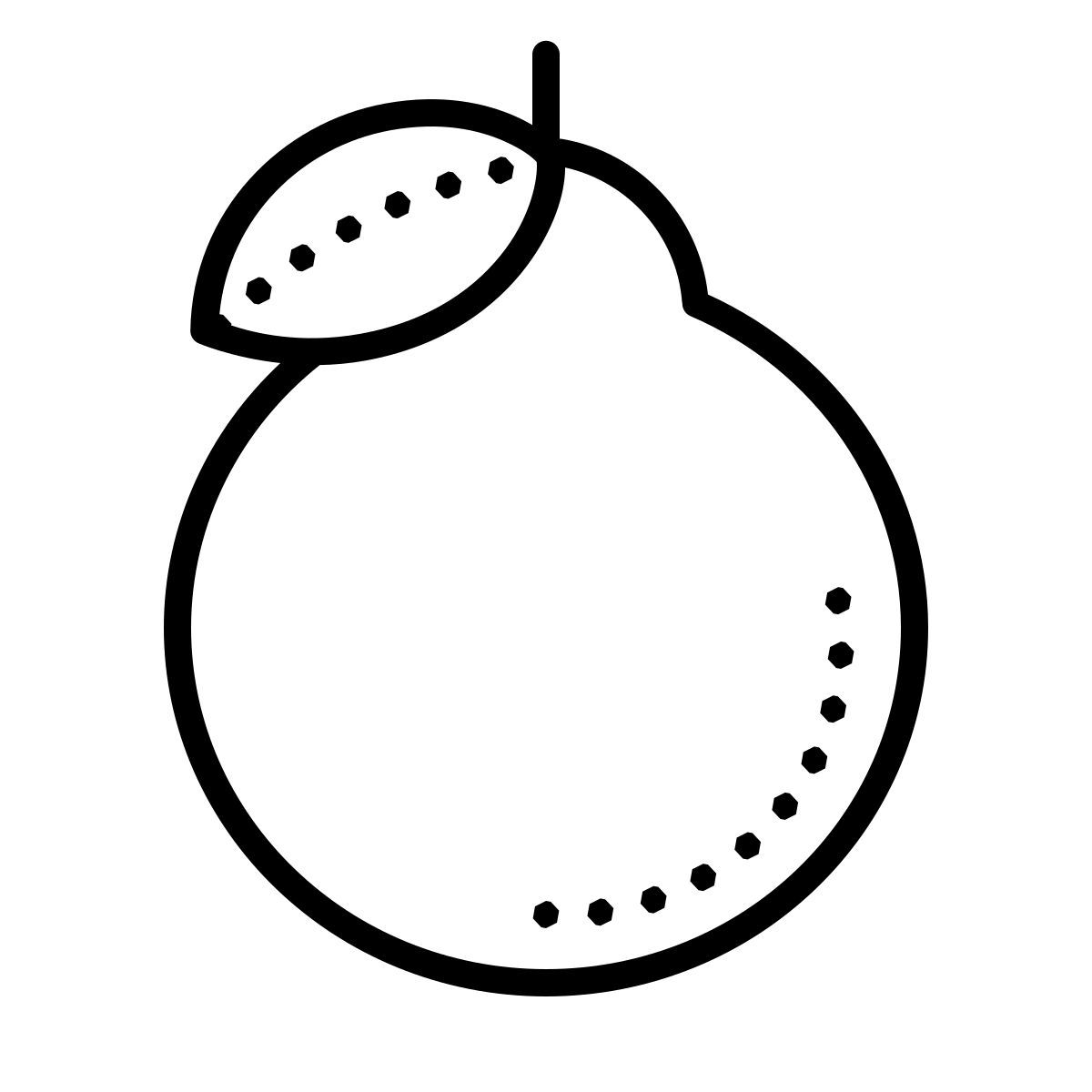 dotted style tangelo icon