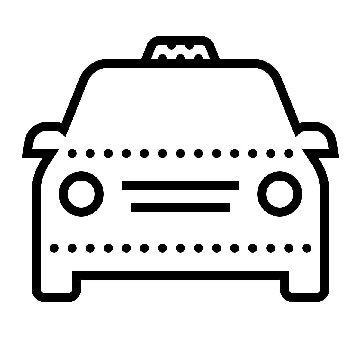 dotted style 出租车 icon