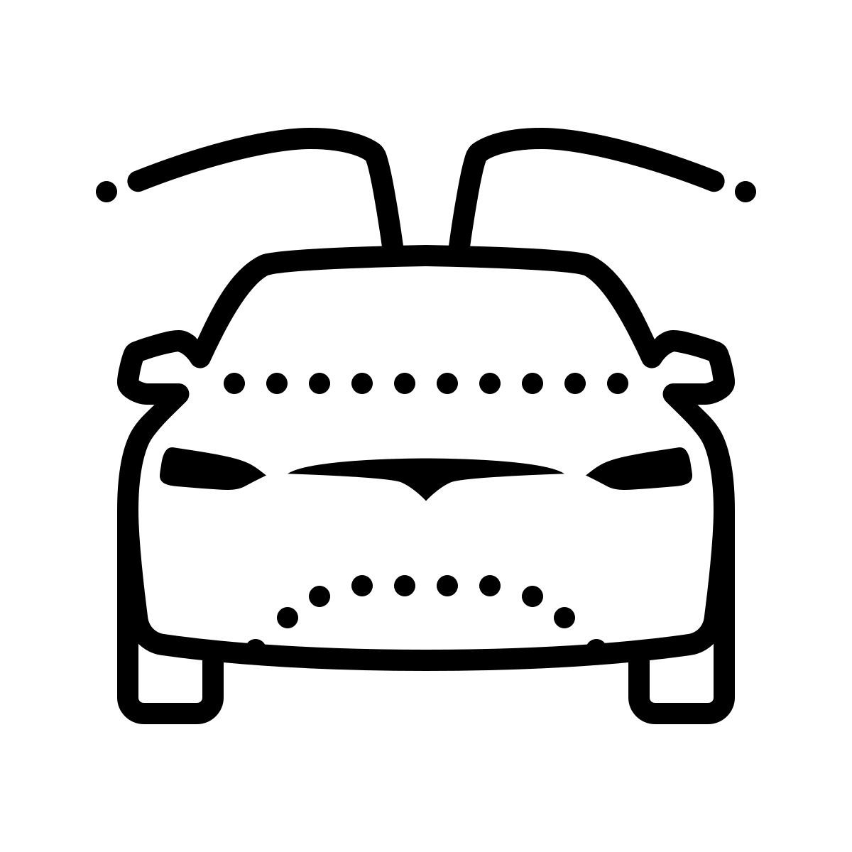 dotted style 特斯拉x型 icon