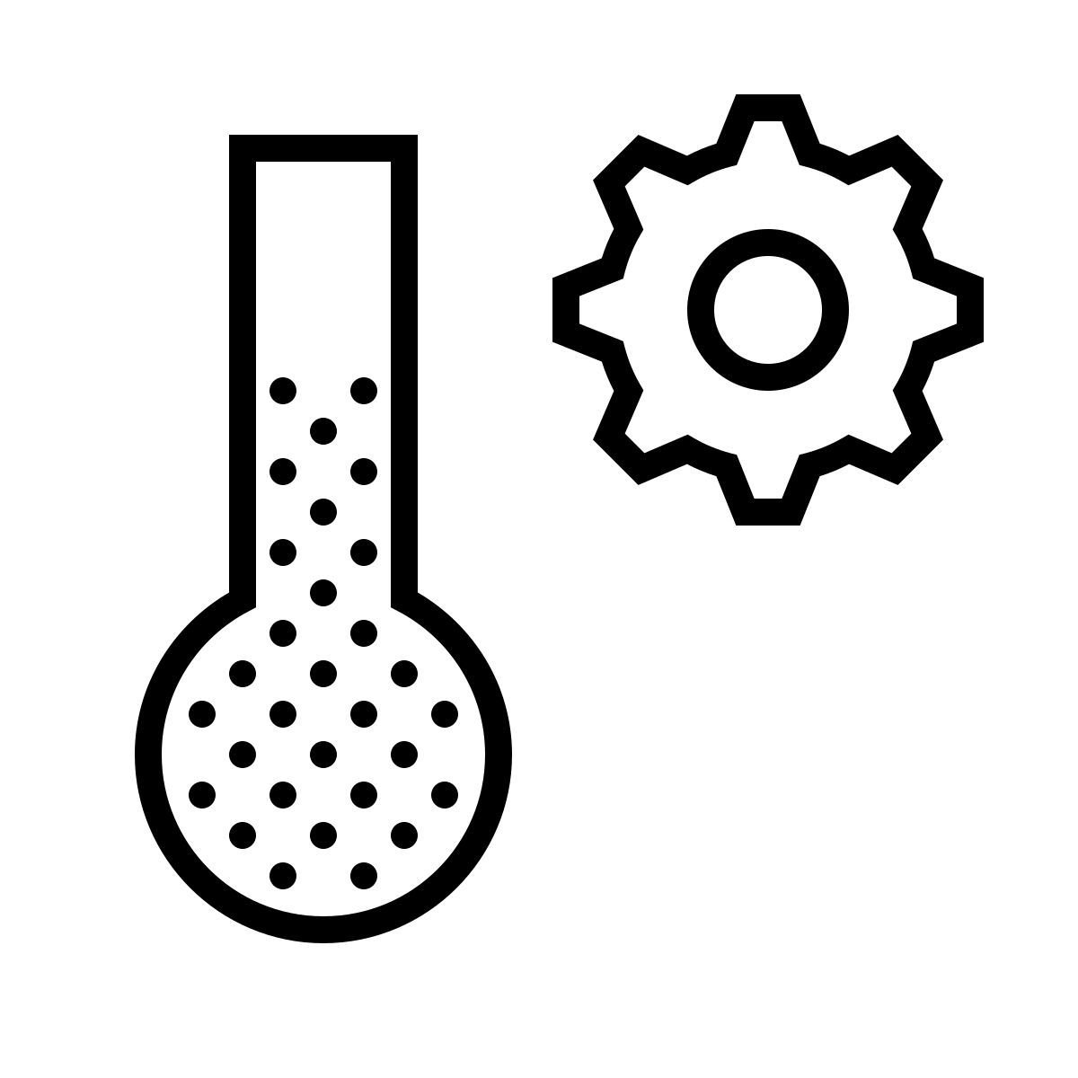 dotted style 온도계 자동화 icon