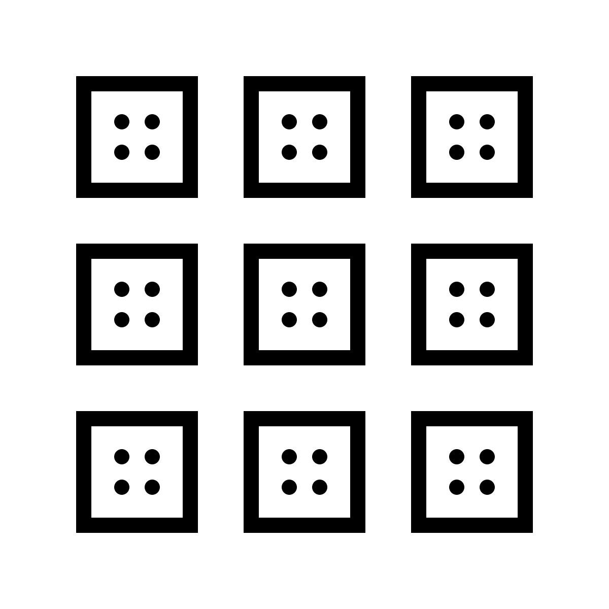 dotted style miniaturas icon